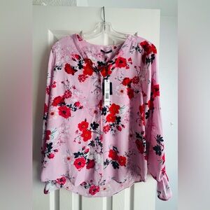 T Tahari Pink Floral Women's Top - NWT